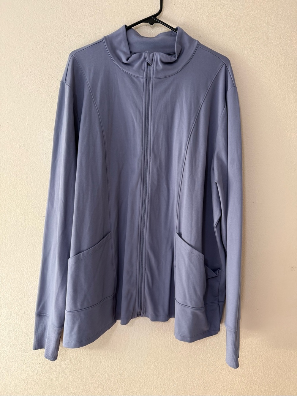 Women’s Lightweight Full-Zip Jacket in Dusty Blue